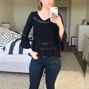 Vision Lab Bell Sleeve Top